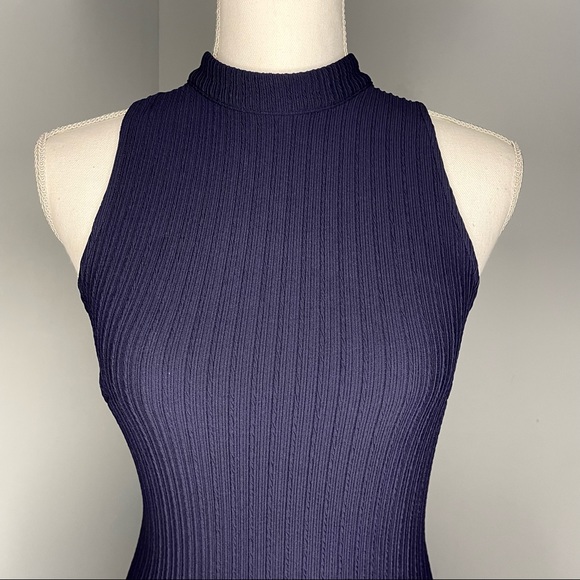 *ASTR* The Label Nordstrom Navy Ribbed Bodycon Dress NWT - Picture 6 of 14